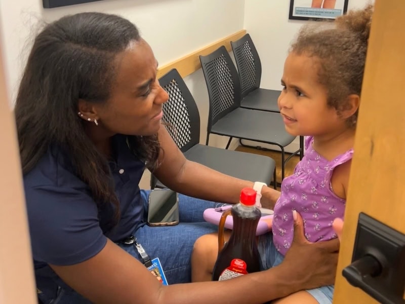 Sydney struggled as a toddler…